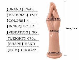 Realistic Hand And Arm Large Dildo Fist Anal Play Novelty Sex Toy Flesh Standard