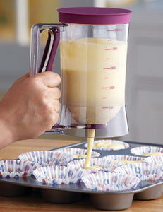 Batter Dispenser Measuring Cup Baking Tool For Cupcakes And Pancakes