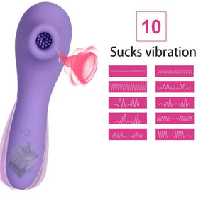 Clitoral Suction 12 Speed Double Sucking Vibrator Bdsm