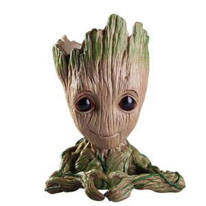 Little Cute Groot Flowerpot Pen Holder Tree Man Indoor Plant