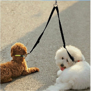 Black Double Dog Leash Connector Pet Supplies