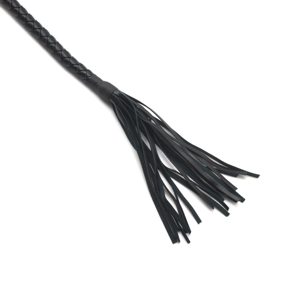 House Of Dasein Braided Leather Bullwhip Fetish Spanking Impact Play Riding Whip Bdsm