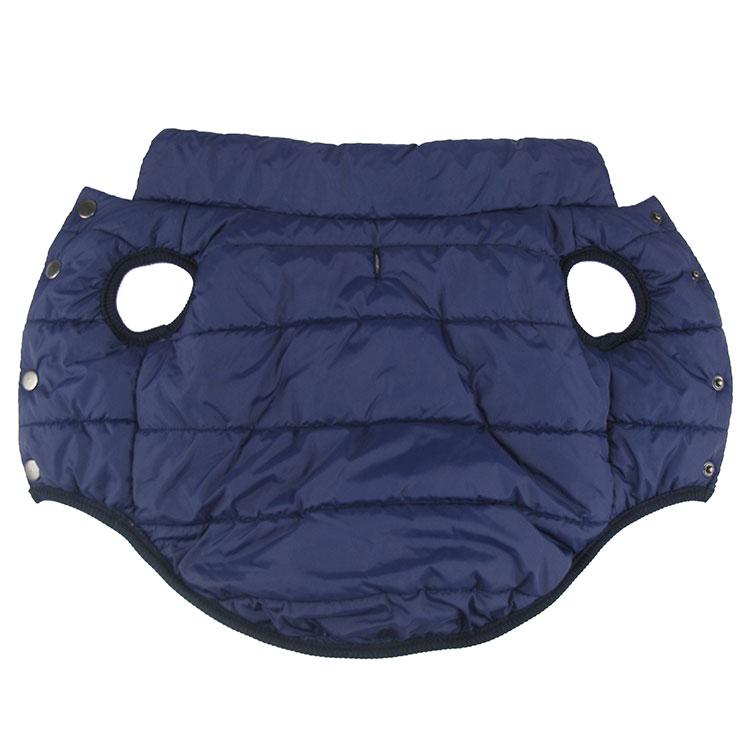 Red / Blue Brown Winter Pet Dog Jacket With Soft Lining And Clips