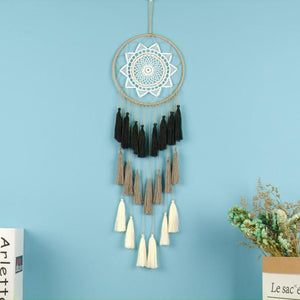 Dreamcatcher With Lace And Tassels Boho Wall Hanging Art Home Decor