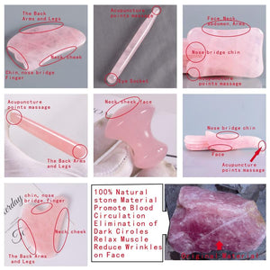 Rose Quartz Eye Mask Face Lift Roller Bdsm Self Care