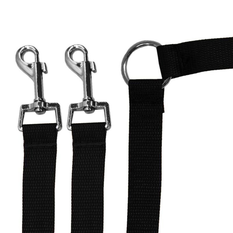 Black Double Dog Leash Connector Pet Supplies