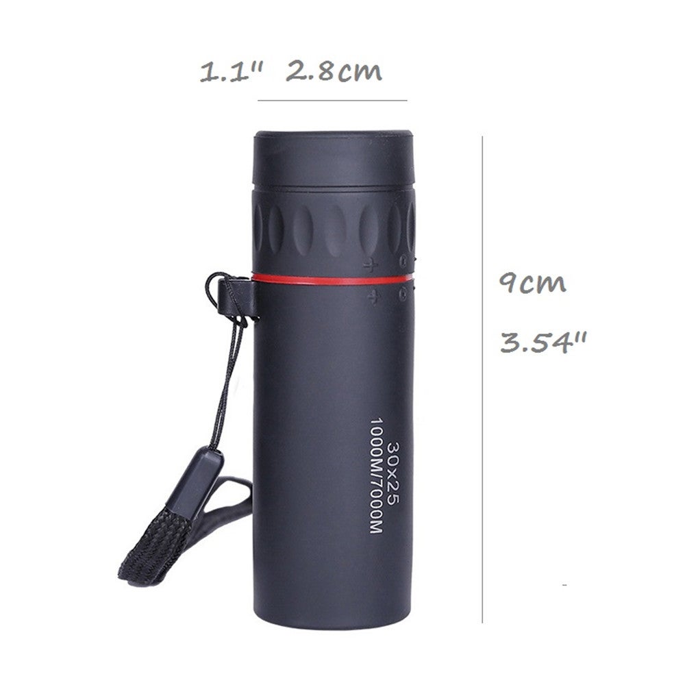 Monocular Telescope 30X25 Hd Night Vision Waterproof Spotting Scope Focus Zoomable For Travel Scopes
