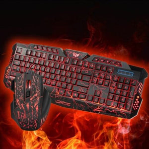 J60 Gaming Keyboard And Mouse Set Black