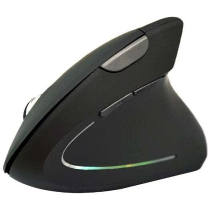 Hyw 69 Ergonomic Vertical Erect Design Wireless 2.4Ghz Optical Mouse Black