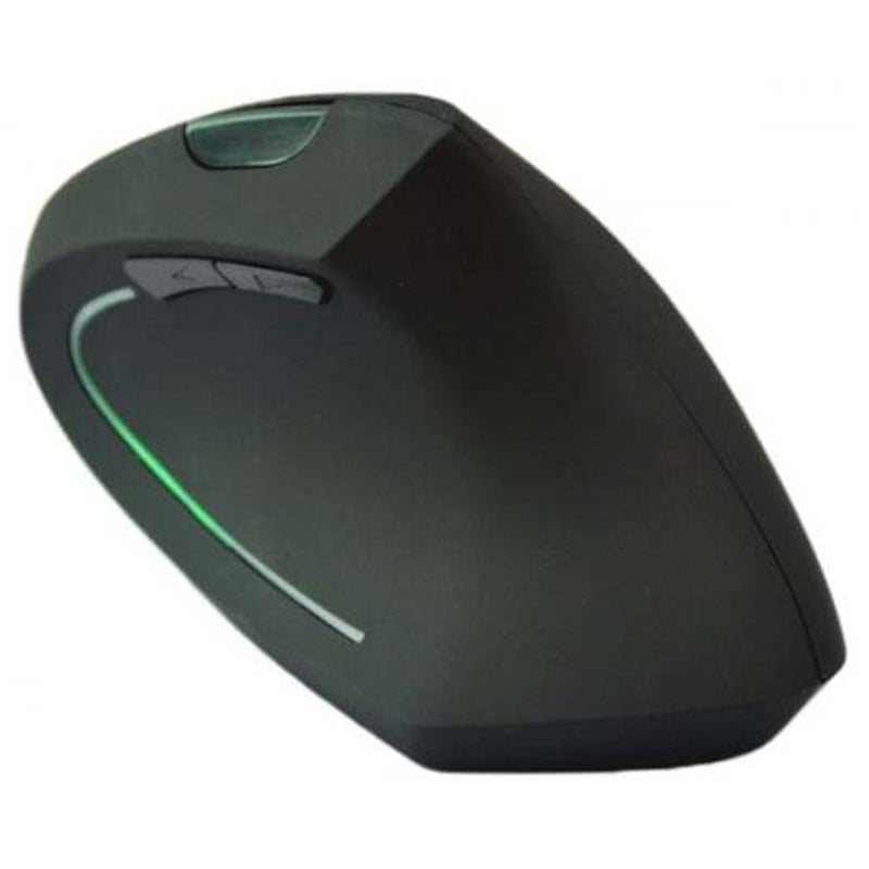 Hyw 69 Ergonomic Vertical Erect Design Wireless 2.4Ghz Optical Mouse Black