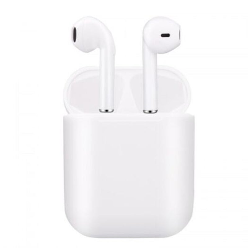 I12 Wireless Bluetooth Earbuds Mini Earphones White