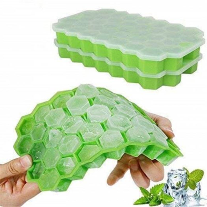 Ice Block Mold With Cover Green