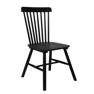 Levede 2X Dining Chairs Kitchen Winsor Black