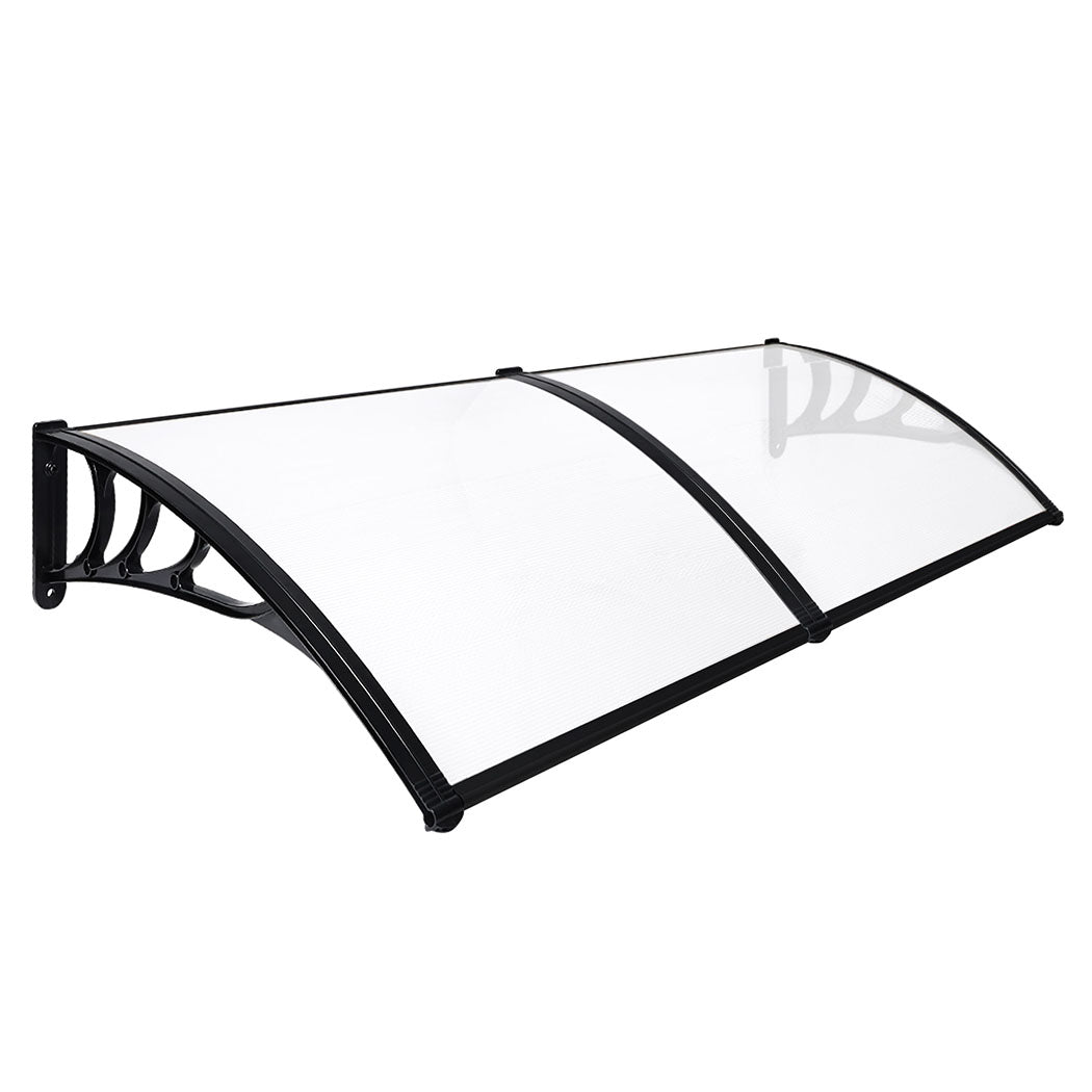 Mountview Door Awning Outdoor 1M X 2.4M Transparent 1X2.4M
