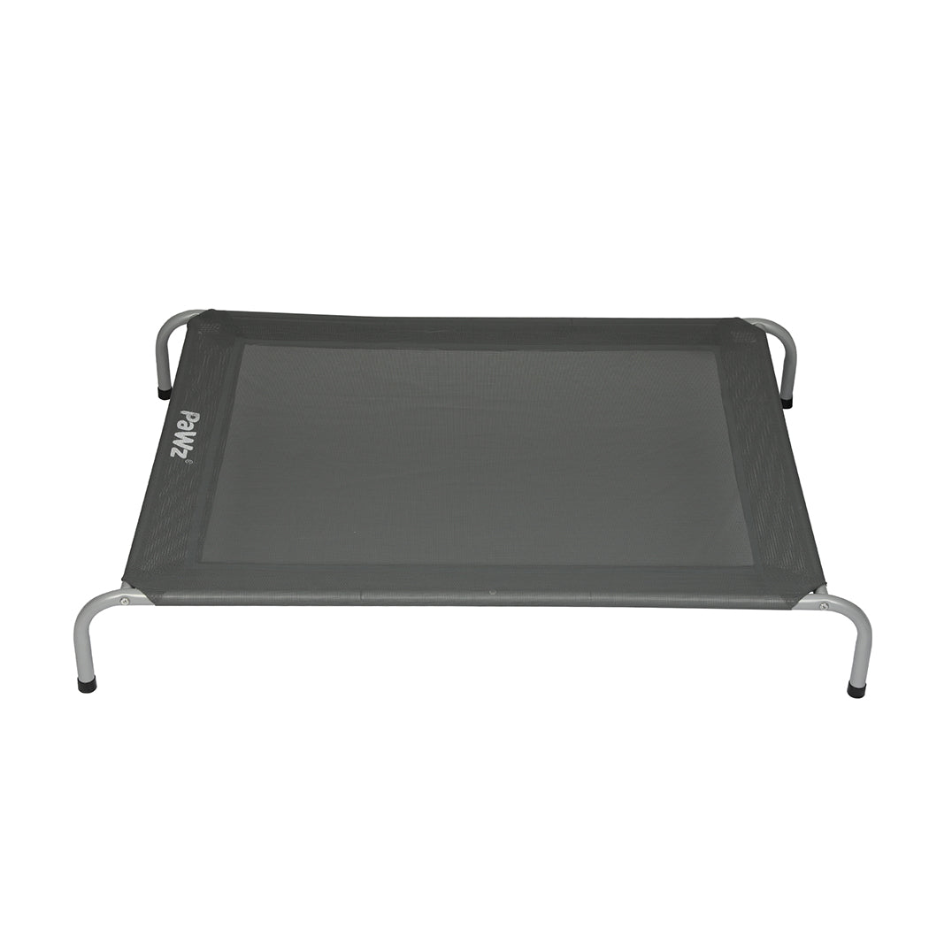 Pawz Elevated Trampoline Pet Bed Dog L Grey Large