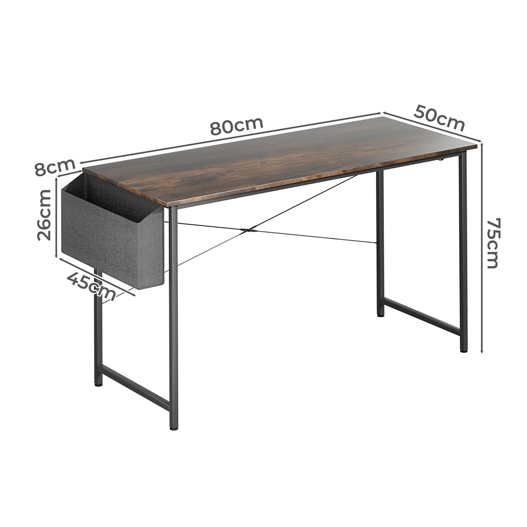 Levede Computer Desk Study Table Storage 80Cm