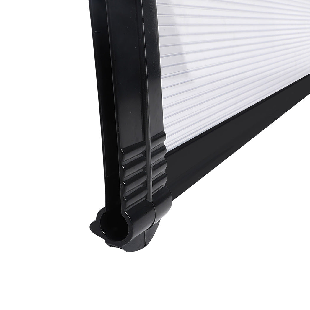 Mountview Door Awning Outdoor 1M X 2.4M Transparent 1X2.4M