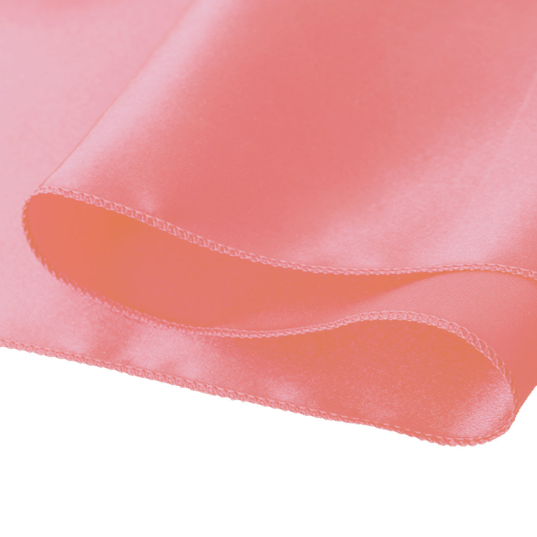50X Satin Chair Sashes Cloth Cover Wedding Coral
