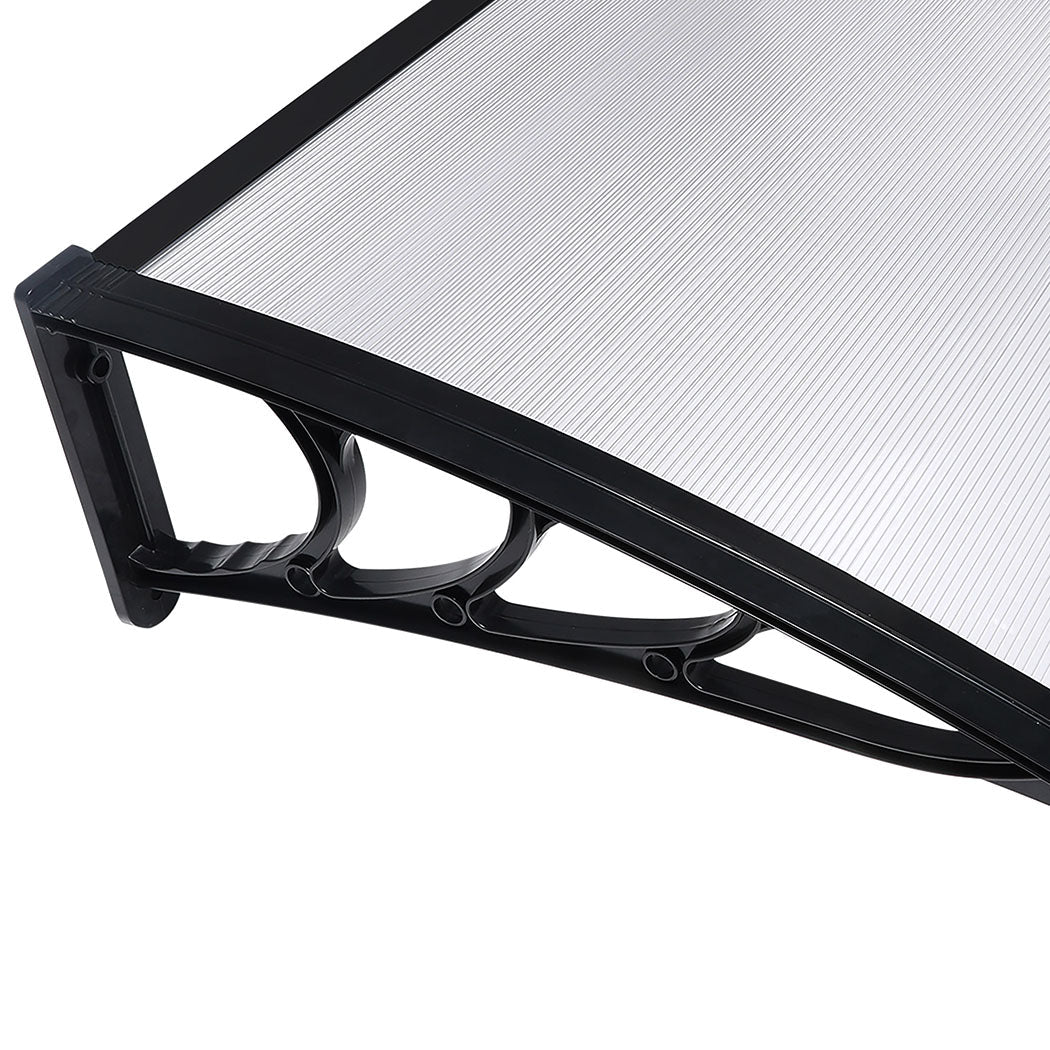 Mountview Door Awning Outdoor 1M X 2.4M Transparent 1X2.4M