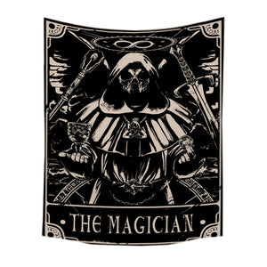 Tapestry Black Magician 150X130 Cm Tarot Card Psychedelic Scene Art Decoration