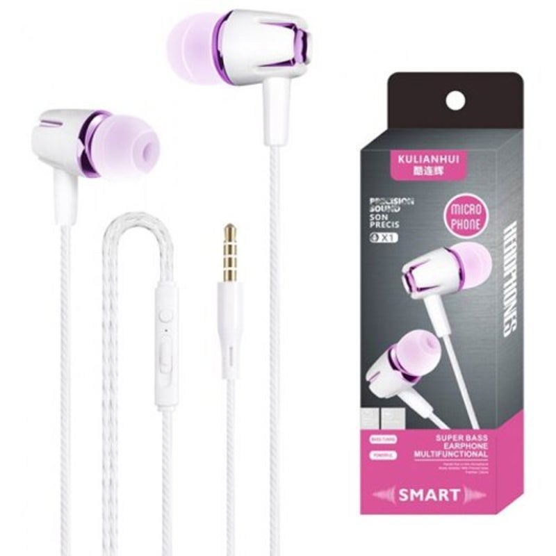 In Ear Earphone Earbuds Headphone Blue