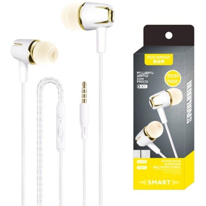 In Ear Earphone Earbuds Headphone Blue