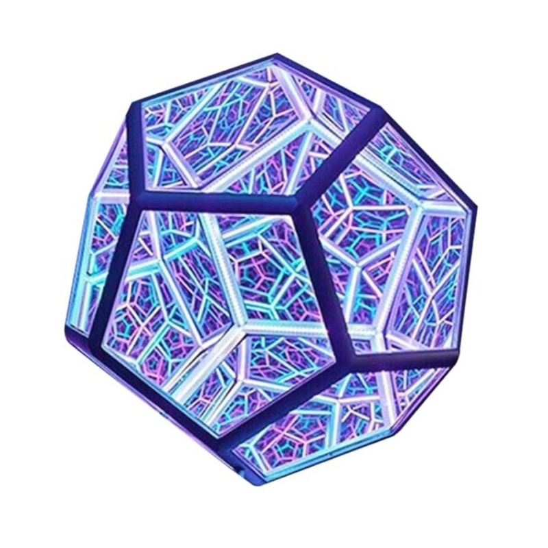 Infinite Dodecahedron Led Colourful Table Lamp