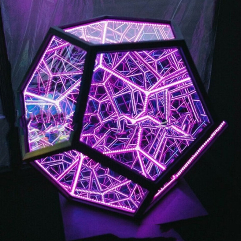 Infinite Dodecahedron Led Colourful Table Lamp