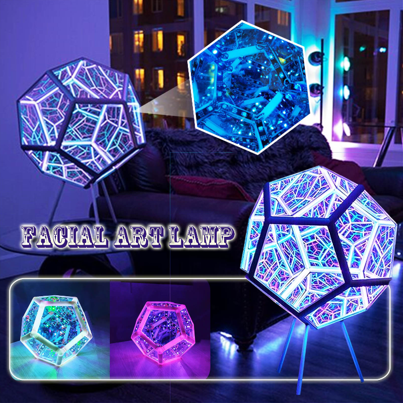 Infinite Dodecahedron Led Colourful Table Lamp