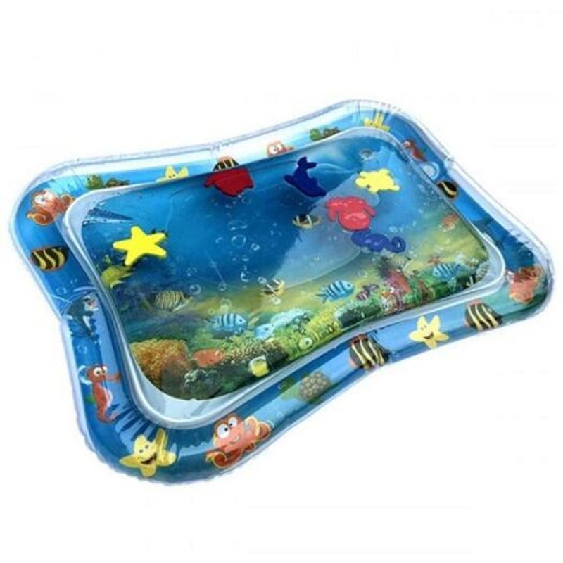 Inflatable Tummy Time Premium Water Mat For Infants Toddler Multi A