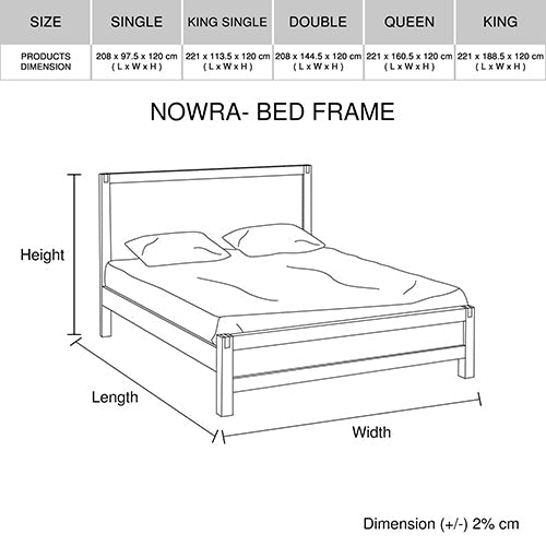 4 Pieces Bedroom Suite In Solid Wood Veneered Acacia Construction Timber Slat Single Size Oak Colour Bed, Bedside Table