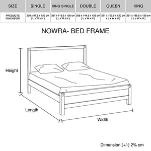 4 Pieces Bedroom Suite In Solid Wood Veneered Acacia Construction Timber Slat Single Size Oak Colour Bed, Bedside Table