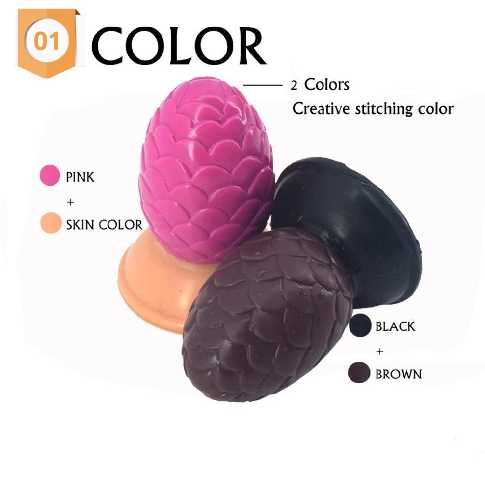 House Of Dasein Faak Silicone Butt Plug 9.5Cm 5.2Cm Thick Anal Dildo Brown Pink