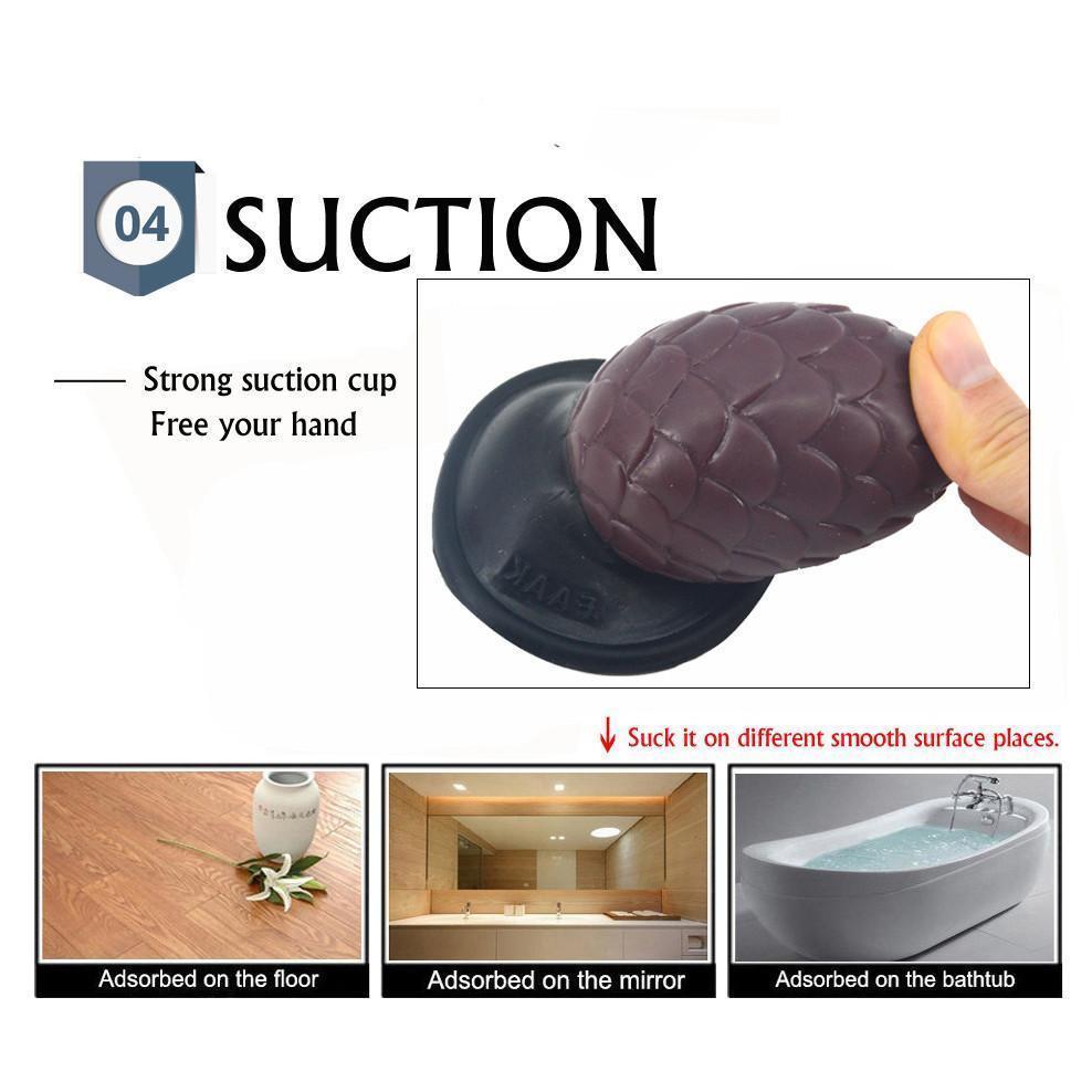 House Of Dasein Faak Silicone Butt Plug 9.5Cm 5.2Cm Thick Anal Dildo Brown Pink