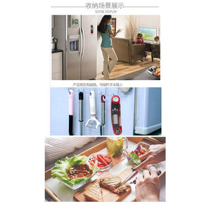 Cooking Thermometers Instant Meat Ultra Fast Waterproof Digital Food With 4.6 Folding Probe Calibration Function Kitchen