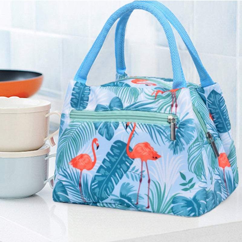 Lunch Boxes Bags Insulated Portable Pattern Food Storage Handheld Container