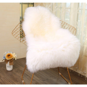 Irregular Artificial Wool Fur Soft Plush Rug Carpet Mat Ver 79