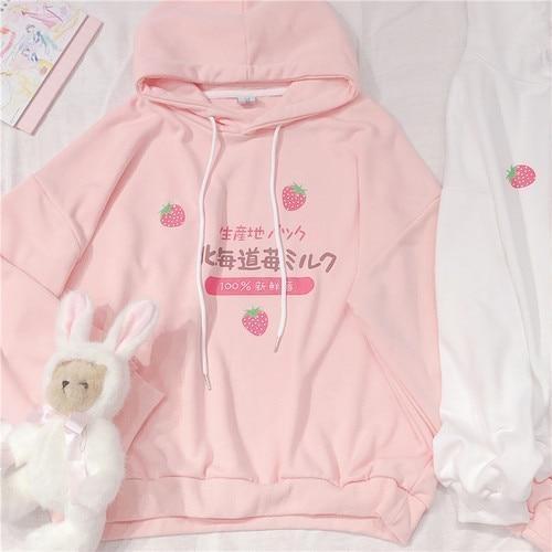 Japanese Strawberry Hoodie