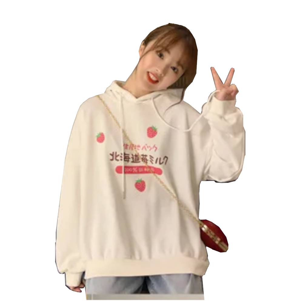 Japanese Strawberry Hoodie