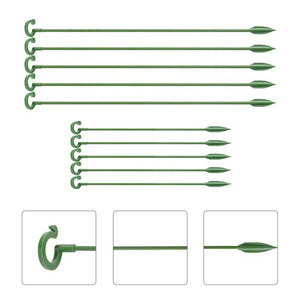 Green Fiberglass Reusable Plant Support Stake