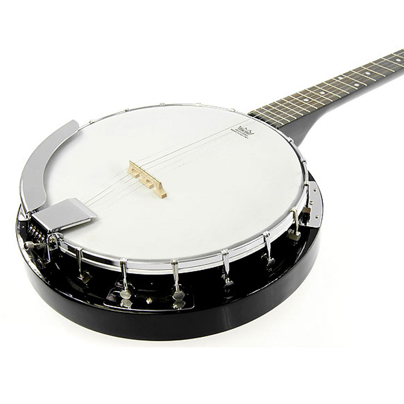 Karrera 5 String Resonator Banjo - Black