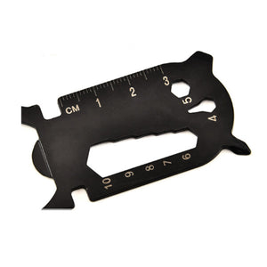 Key Tool Keychain Multi Bottle Opener Screwdriver Hex Wrench Ruler