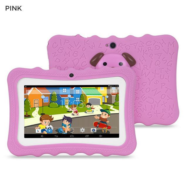 Kid's Tablets Computers Colourful 7 Inch Android With Protective Case