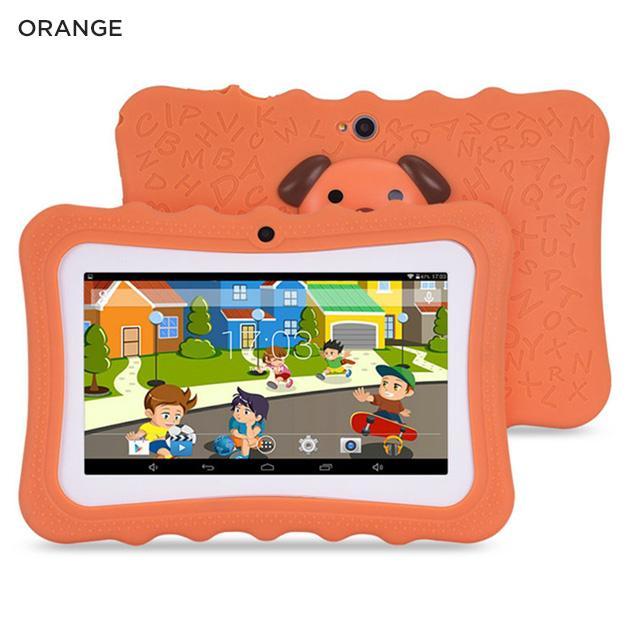Kid's Tablets Computers Colourful 7 Inch Android With Protective Case