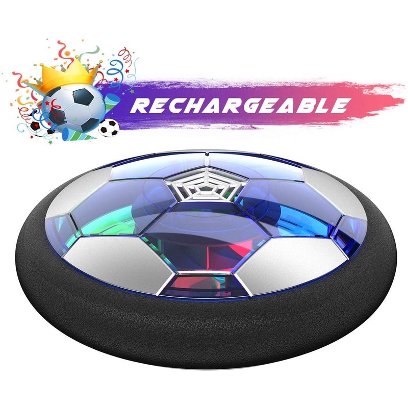 Rechargeable Hover Soccer Ball Foam Bumper Led Lights Indoor Toys Sports Game