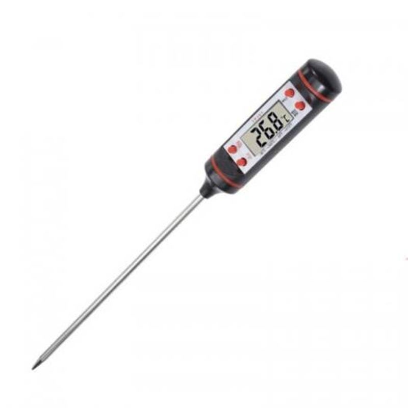 Kitchen Food Probe Thermometer Black