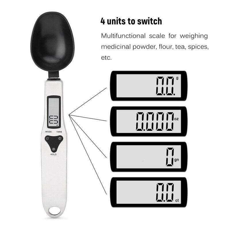 Kitchen Scales Portable Stainless Steel Spoon Milk Powder Medicinal Materials Electronic Measuring Precise Digital Balan