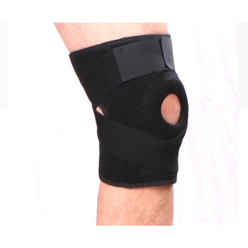 Knee Brace With Side Stabilizers Patella Gel Pads For Support