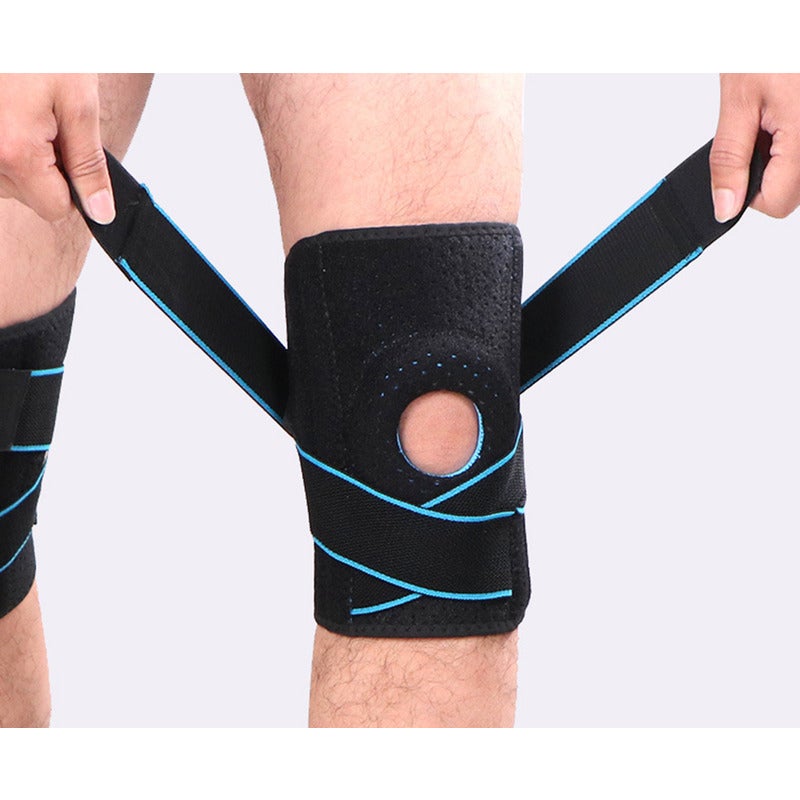 Knee Brace With Side Stabilizers Patella Gel Pads For Support