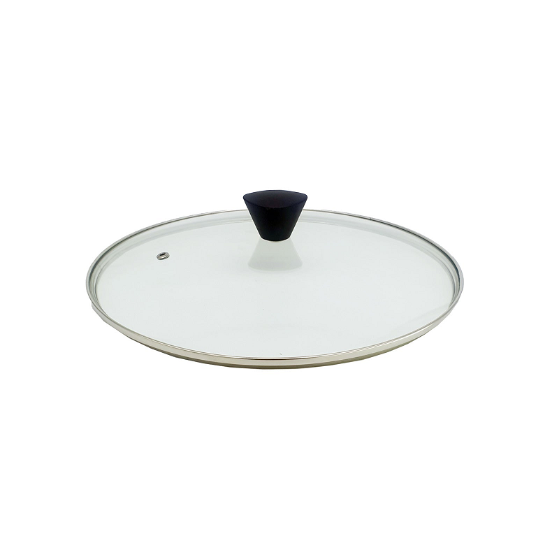 Koman 26Cm Stainless Steel Glass Lid With Bakelite Handle